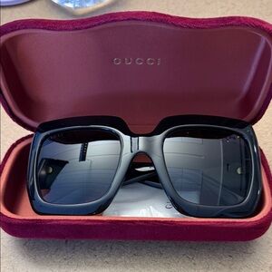 Gucci Black Oversized Sunglasses